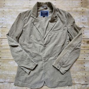 American Eagle Mens Corduroy Blazer Beige Color Size XS